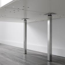 You only need to build a base if you have a freestanding island. Sektion Support Leg Stainless Steel Ikea