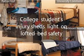 A spacious spin on our classic bunk rooms, each of our quad rooms comfortably sleeps up to four guests with two sets of handmade, modernist twin bunk beds. College Student S Injury Sheds Light On Lofted Bed Safety The Signal