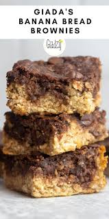 Giada De Laurentiis Banana Bread Brownies Giadzy Recipe Banana Bread Brownies Desserts Banana Recipes