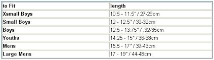 cricket equipment size guide help and information from