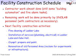 Experiment t metal depo s ition in plumbing experiment t building plumbing tthms. Snolab Facility Status Fraser Duncan Snolab Workshop 27 August Ppt Download