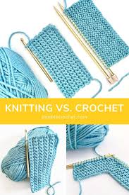 The method of the craft. Knitting Vs Crochet Double Crochet