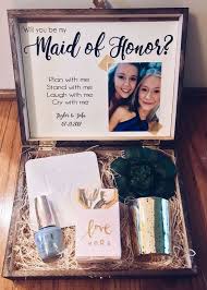 Bridesmaid proposal box set of 6, 1 maid of honor proposal box and 5 will you be my bridesmaid boxes for bridesmaid gifts, white floral black box 4.6 out of 5 stars 54 $14.95 $ 14. 18 Bridesmaid Proposal Gift Ideas To Ask Will You Be My Bridesmaid Emmalovesweddings