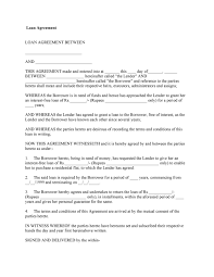 A loan agreement is a legal contract between a lender and borrower outlining the terms of a loan. 40 Free Loan Agreement Templates Word Pdf á… Templatelab
