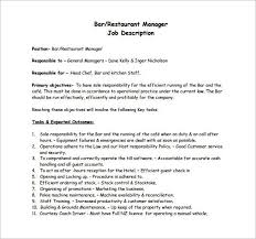 Restaurant Manager Job Description Restaurant Management Job Description Template Job Description