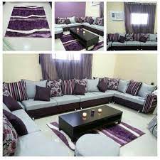 مجلس حريم يجنن بنفسجي ورمادي home decor home sectional couch
