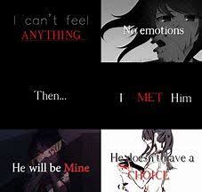 However she is always ready to give her life or take anyone s life if it. Creepy Yandere Quotes Creepy Anime Smile Tumblr Feel Free To Add An Example Mildred Huerta