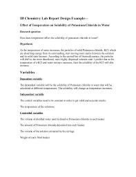 Chemistry Lab Report Template 7 Professional Templates