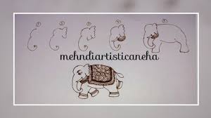 Elephant Henna Work Learn Elephant Henna Work In 6 Steps म ह द स ह थ बन न स ख Youtube In 2020 Beginner Henna Designs Mehndi Designs Henna Designs