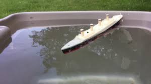 toy titanic sinking youtube