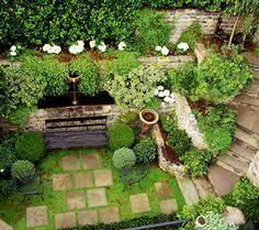Small Sunken Garden Designs Google Search City Garden Garden Design Small City Garden