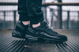 Nike Brings Back The Air Max 95 Triple Black Nike Air Max 95 Sneakers Men Fashion Nike Air Max