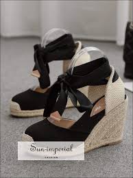 Sun-imperial - women summer high heels wedges woman lace up sandals –  Sun-Imperial