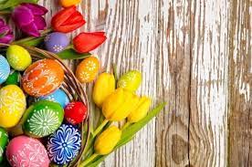 Easter Background Flowers Beautiful Colorful Eggs Lovely Tulips Pretty Holiday Easter Easter Wallpaper Easter Graphics Easter Backgrounds