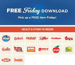 Free Food Goodies With Free Friday Downloads At Kroger Affiliates Kroger Digital Coupons Free Friday