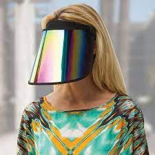 Paparazzi Thwarting Visor Is A Reflective Face Shield Corona Fashion Visor Face Visor