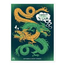 Replica Mcdonalds Sweet N 39 Sour Sauce Postcard Postcard Post Card Postcards Unique Diy Cyo Customize Ranch Gifts Postcard Limited Edition Screen Prints