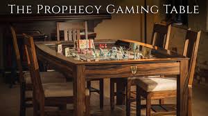 fine gaming furniture including the prophecy sojourn gaming tables from wyrmwood makers of quality gaming s table games board game table game room furniture