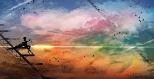 Anime, sunset hd wallpaper is in posted anime category and the its resolution is 2800x2000 px., this wallpaper this wallpaper has been visited 42 times to this day and uploaded this wallpaper on. Anime Original Angel Sky Cloud Bird Sunset Stairs Wallpaper Wallpaper Backgrounds Background Images Anime Wallpaper