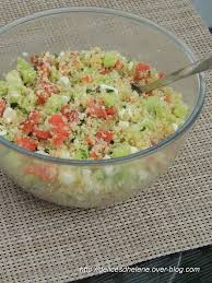 Taboule Concombre Saumon Feta Et Menthe Les Delices D Helene Recettes De Cuisine Taboule Recette