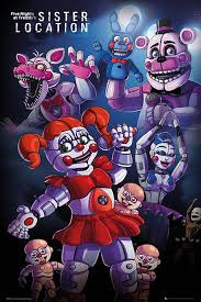 The office is a small, compact room. Five Nights At Freddy S Poster Sister Location Group Fnaf Fnaf Wallpapers Five Nights At Freddy S
