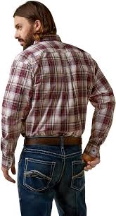 Amazon.com: ARIAT Men's Pro Series Adrian Classic Fit Shirt, Maroon, Size X-Large : Clothing, Shoes & Jewelry
