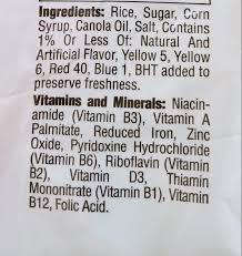 Malt o meal cocoa dyno bites nutrition facts. Malt O Meal Fruity Dyno Bites Cereal