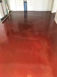 Rust Oleum Rocksolid 70 Oz Metallic Cherry Bomb Garage Floor Kit 286896 The Home Depot Brick Exterior House Painted Garage Walls Concrete Floors Diy