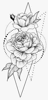 A simple yet an attractive tattoo on the thigh. Vremennaya Tatu Roza V Geometrii Female Thigh Tattoos Hd Png Download Transparent Png Image Pngitem