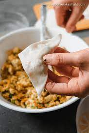 You can try storing the dumplings in the freezer, but chances are they will get mushy and not taste very good even when separated from the liquid. Vegan Wontons In Chili Broth The Foodie Takes Flight