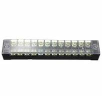 2 Pcs 12 Positions Dual Rows 600V 15A Wire Barrier Block Terminal Strip  TB-1512