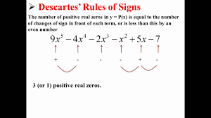 Descartes Rule Of Signs