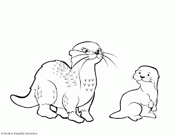Chibi otter stickers and magnets | etsy. Otter Coloring Pages Novocom Top
