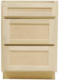 Kitchen Drawer Base Cabinet Unfinished Poplar Shaker Style 27 In 3 Drawer In 2020 Unfinished Kitchen Cabinets Kitchen Drawers Shaker Style