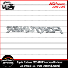 Select a design to create a logo now! Toyota Fortuner 2005 2008 Toyota And Fortuner Set Of Word Rear Trunk Emblem Chrome Lazada Ph