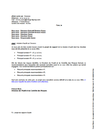 Recherchez une lettre parmi plus de . Annexe 1 Modele Envoi Lettre Projet Rapport D Audit Interne