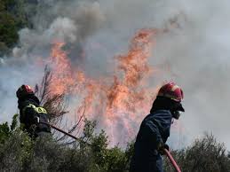 Στο σημείο έχουν σπεύσει 25 πυροσβέστες με 11 οχήματα. Megalh Fwtia Twra Sto Kiato Binteo Koinwnika Nea Kai Eidhseis