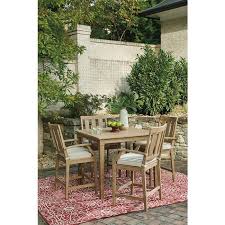 Shop wayfair for the best outdoor pub table and chairs. Clare View Outdoor Bar Table Set By Signature Design By Ashley Furniturepick