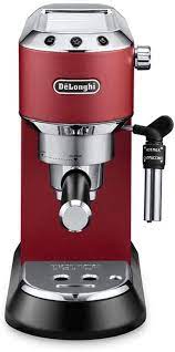 Con il suo corpo in metallo lucido e l'elegante finitura in acciaio inossidabile, l'esclusiva macchina da caffè dedica aggiunge un tocco di autentico design italiano a qualsiasi cucina. Buy De Longhi Dedica Style Pump Espresso Machine Red Ec685 R Uae Version Online Shop Electronics Appliances On Carrefour Uae