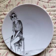 Piattini Frutta A Delineo Canak Comlek Desenler Mavi Ve Beyaz