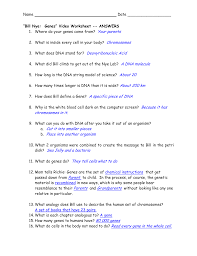 A collection of 20 bill nye the science guy video worksheets including the answer key for each. Bill Nye Genes Video Worksheet