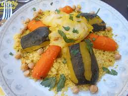 Moroccan couscous with seven vegetables recipe. Morocco Seven Vegetable Couscous Happycow