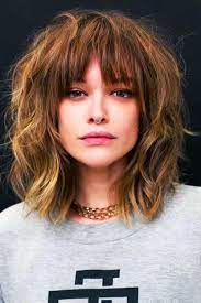 Long Bangs Hair Messy Shag Want To Go For Stylish Wispy Bangs Our Short Soft Fringes For Long Hair Sho Hair Styles Long Hair Styles Thick Hair Styles