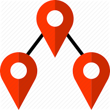 Connect Direciton Locate Pins Share Three Icon Download On Iconfinder Location Icon Icon Connection