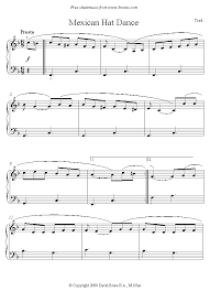 Mexican Hat Dance Mexico Sheet Music For Piano Sheet Music Piano Sheet Music Mexican Hat