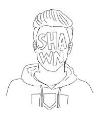 Shawn Mendes Coloring Pages Canciones De Shawn Mendes Dibujos Sencillos Imagenes De Shawn Mendes