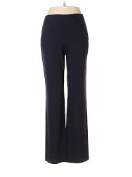 details about emporio armani women blue wool pants 40 italian