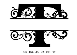 Download T Alphabet Split Font Monogram Graphic Graphic By Redcreations Creative Fabrica