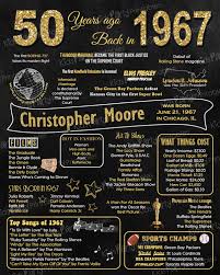 50th Birthday Poster Board Ideas 1967 50th Birthday Chalkboard Sign Poster Our Personalized Chalkboard Birt 50th Birthday Party 50th Birthday Party Ideas For Men 50th Birthday Party Themes