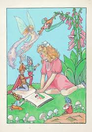 Girl with book and fairies. by Phyllis Chase Our beautiful Wall Art and  Photo Gifts include Framed Prints, Photo Prints, Poster Prints, Canvas  Prints, Jigsaw Puzzles, Metal Prints and so much more
